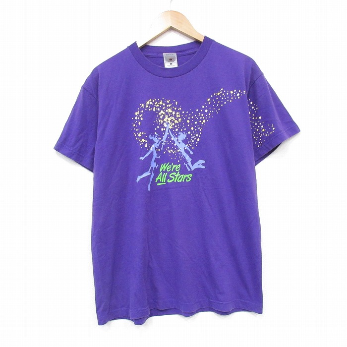 【20%OFF】L★古着 フルーツオブザルーム 半袖 ビンテージ Tシャツ メンズ 00年代 00s オールスター クルーネック 紫 パープル 25sep27 中古