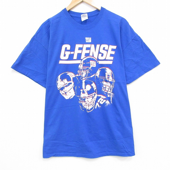【50%OFF】00s 半袖Tシャツ ニューヨークジャイアンツプリント ブルー XL | 古着