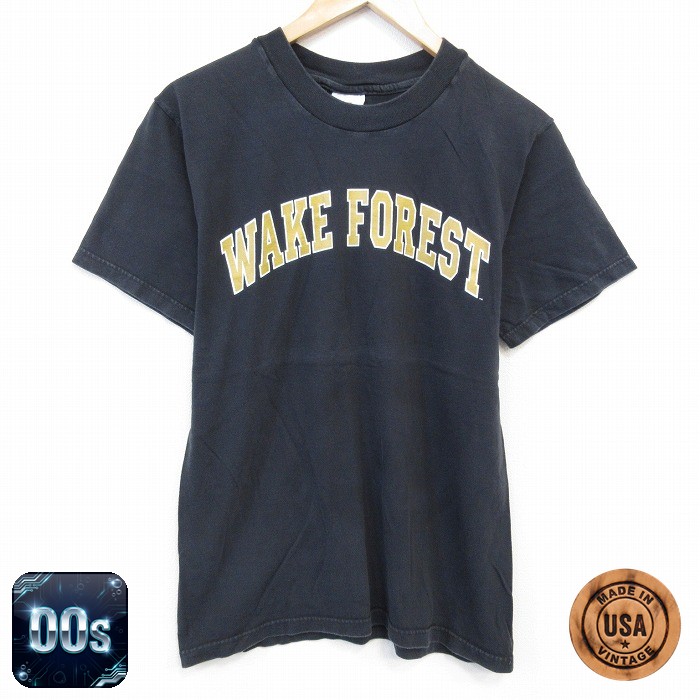 00s 半袖Tシャツ WAKE ブラック M | 古着