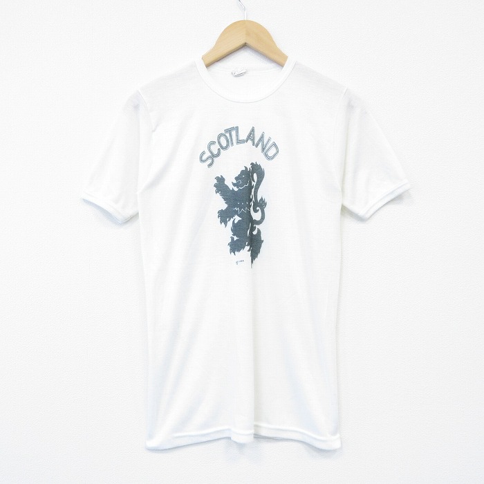 80s 半袖Tシャツ スコットランド ホワイト S | 古着