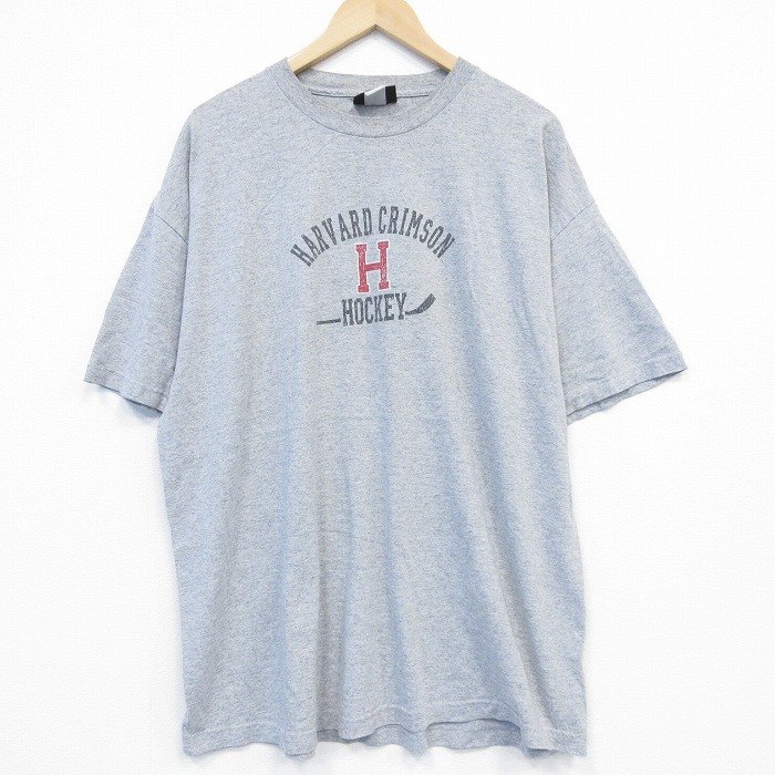 【20%OFF】XL★古着 半袖 ビンテージ Tシャツ メンズ 00年代 00s ホッケー 大きいサイズ クルーネック グレー 霜降り 25oct01 中古