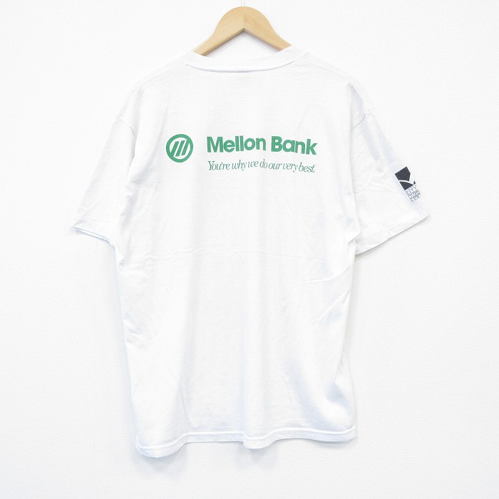 ジャージーズ 90s 半袖Tシャツ Mellon Bank ホワイト XL | 古着