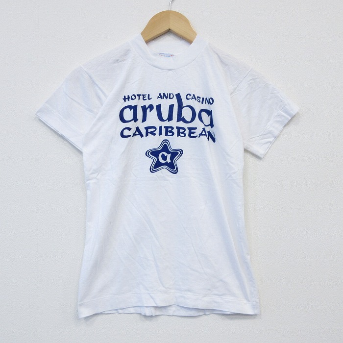 80s 半袖Tシャツ aruba ホワイト S | 古着