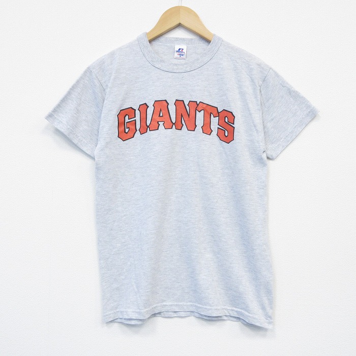 M★古着 半袖 ビンテージ Tシャツ メンズ 00年代 00s ジャイアンツ クルーネック 薄グレー 霜降り 25oct01 中古
