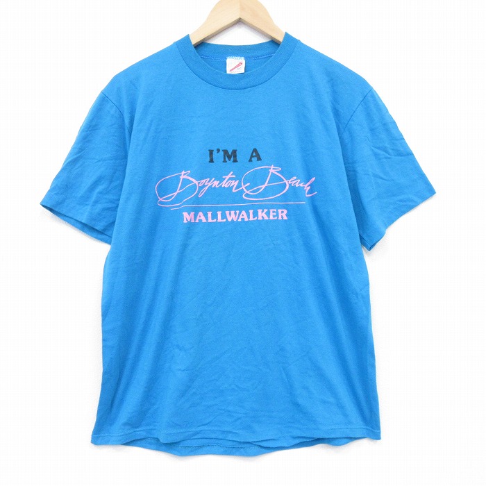 ジャージーズ 80s 半袖Tシャツ フラミンゴ ライトブルー L | 古着