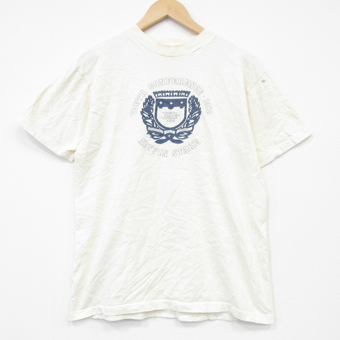 ヘインズ 80s 半袖Tシャツ オースティン ベージュ L | 古着