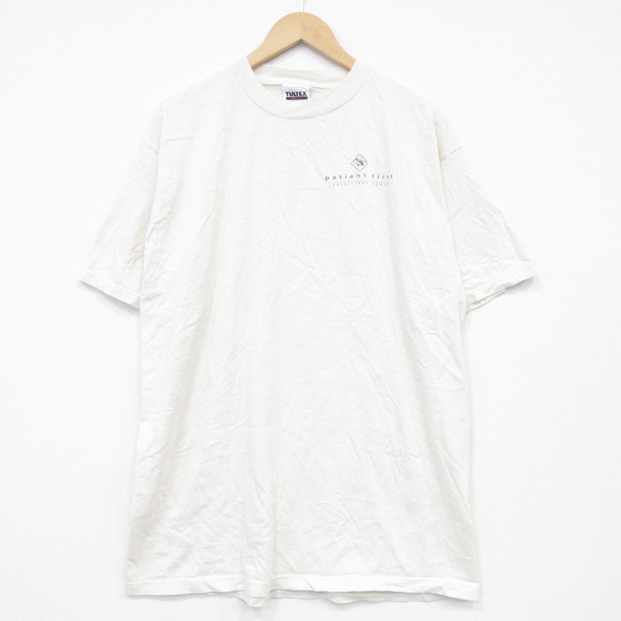 TULTEX 90s 半袖Tシャツ patient ホワイト XL | 古着
