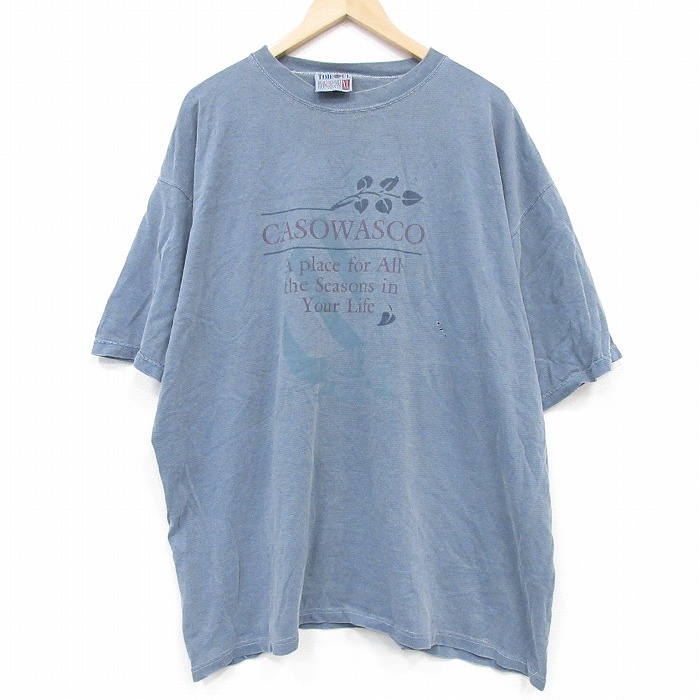 90s 半袖Tシャツ CASOWASCO ネイビー XL | 古着