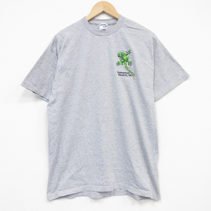 【50%OFF】00s 半袖Tシャツ イグアナ グレー L | 古着