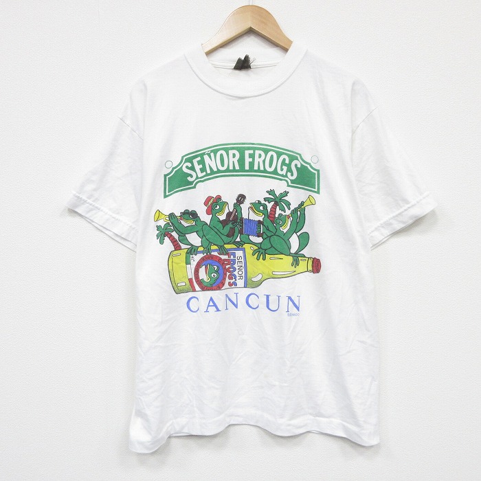 90s 半袖Tシャツ セニョールフロッグ ホワイト XL | 古着