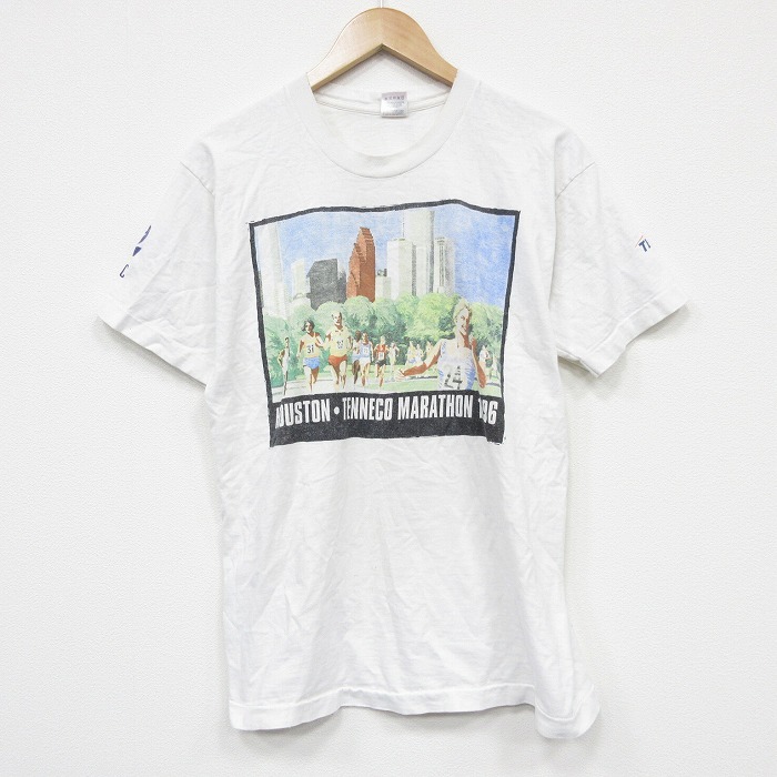フルーツオブザルーム 90s 半袖Tシャツ マラソン ホワイト L | 古着