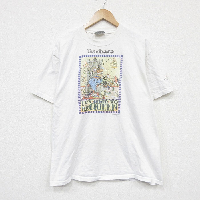 メアリーエンゲルブライト 90s 半袖Tシャツ ホワイト XL | 古着