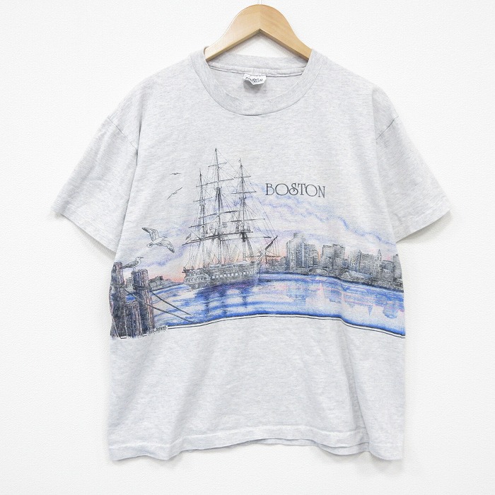 90s 半袖Tシャツ 船 グレー XL | 古着