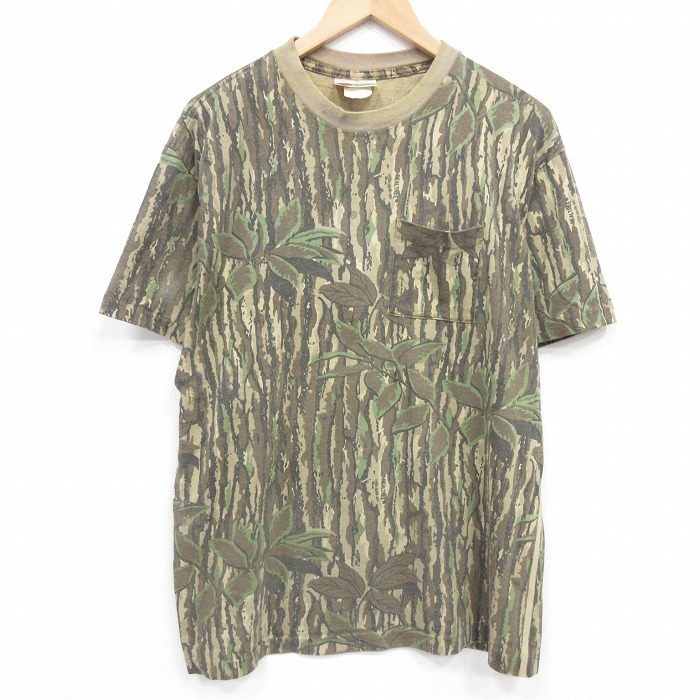 リアルツリー 90s 半袖Tシャツ ブラウン迷彩 XL | 古着