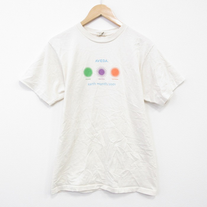 【50%OFF】00s 半袖Tシャツ AVEDA ベージュ M | 古着