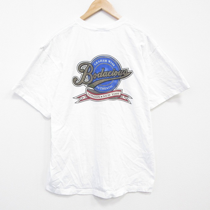 90s 半袖Tシャツ Bodacious ホワイト XL | 古着