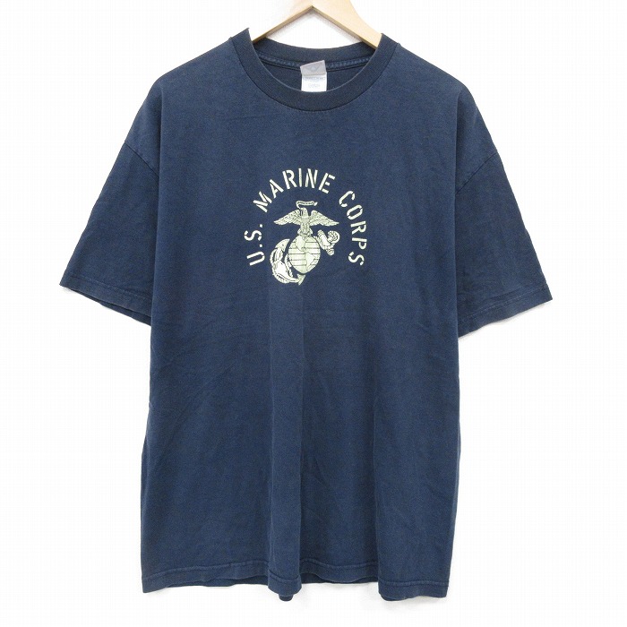 【50%OFF】00s 半袖Tシャツ USMC ネイビー XL | 古着