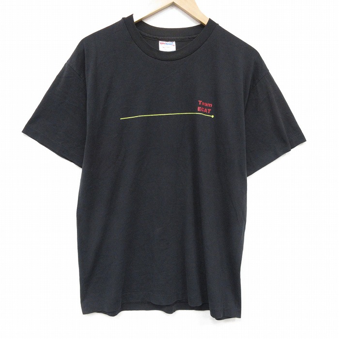 【50%OFF】ヘインズ 00s 半袖Tシャツ Team ブラック L | 古着