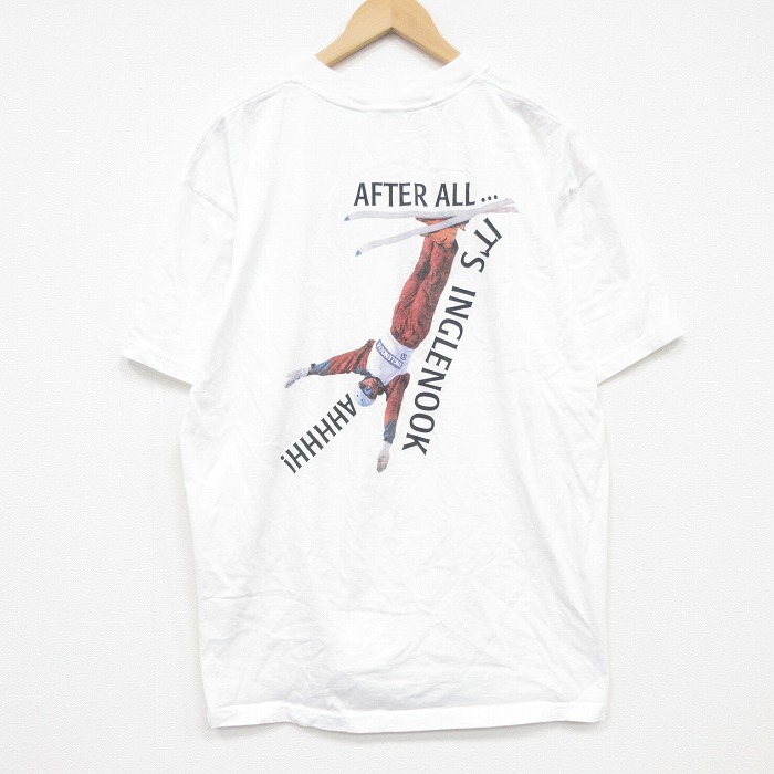 XL★古着 半袖 ビンテージ Tシャツ メンズ 00年代 00s コットン クルーネック 白 26mar30