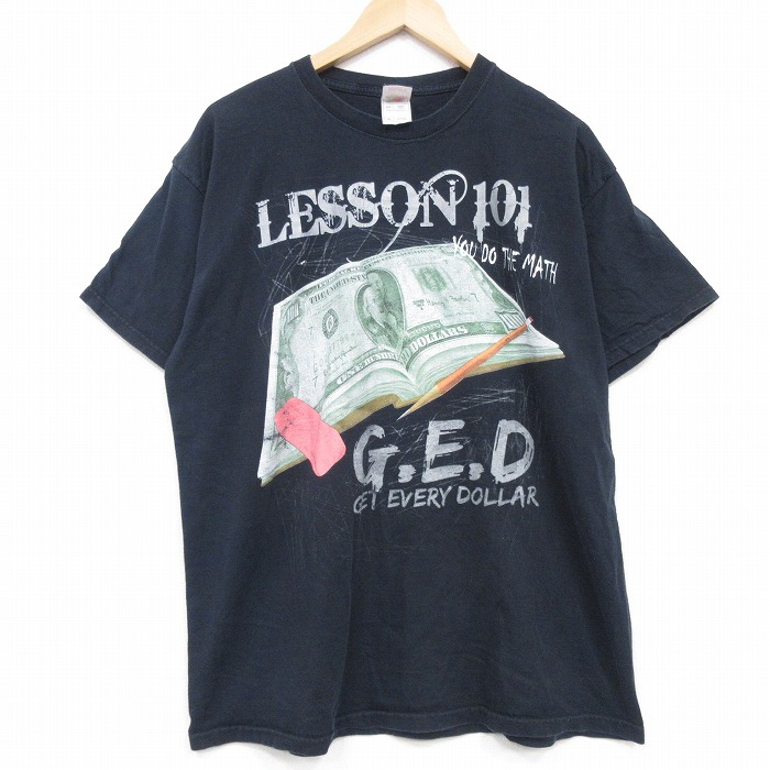 XL★古着 フルーツオブザルーム 半袖 ビンテージ Tシャツ メンズ 00年代 00s GED コットン クルーネック 黒 26mar30