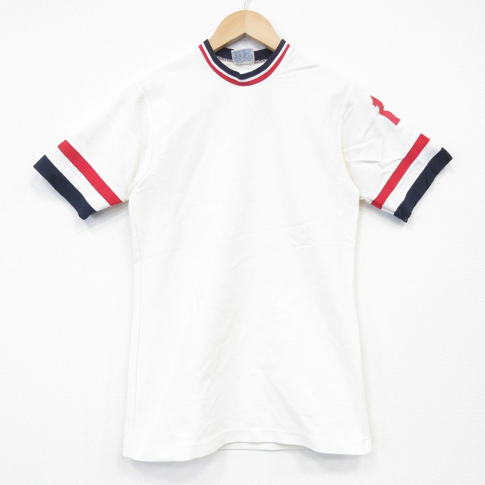 S★古着 半袖 ビンテージ Tシャツ メンズ 80年代 80s ナイロン クルーネック 白 26mar30