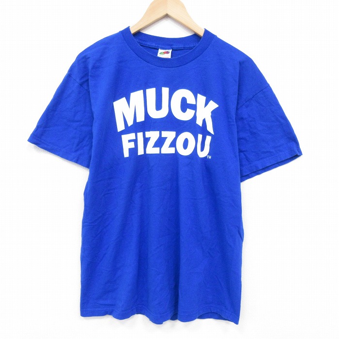 【50%OFF】フルーツオブザルーム 00s 半袖Tシャツ MUCK ブルー L | 古着