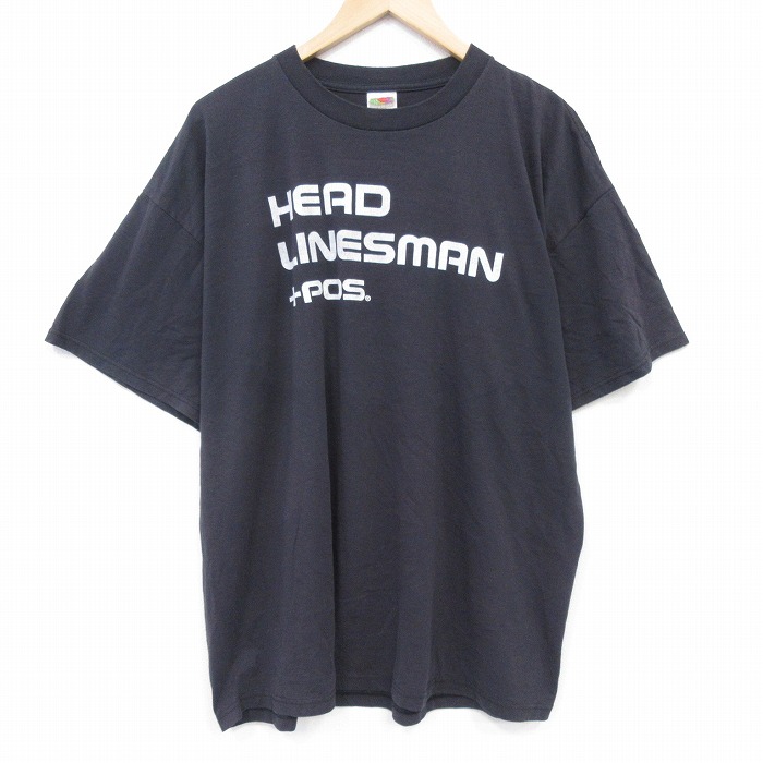【50%OFF】フルーツオブザルーム 00s 半袖Tシャツ HEAD ブラック XL | 古着