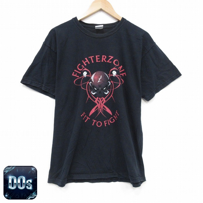 00s 半袖Tシャツ スカル ブラック L | 古着