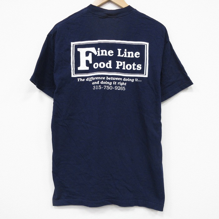 90s 半袖Tシャツ Fine ネイビー L | 古着