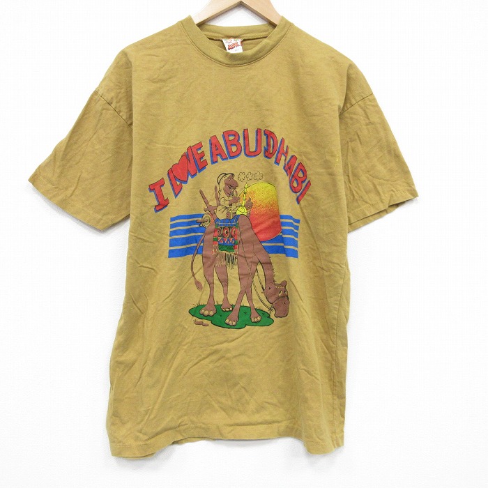 80s 半袖Tシャツ ラクダ イエロー XL | 古着