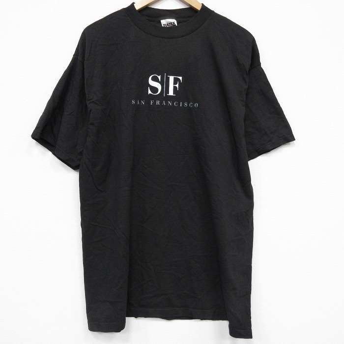 TULTEX 90s 半袖Tシャツ サンフランシスコ ブラック XL | 古着