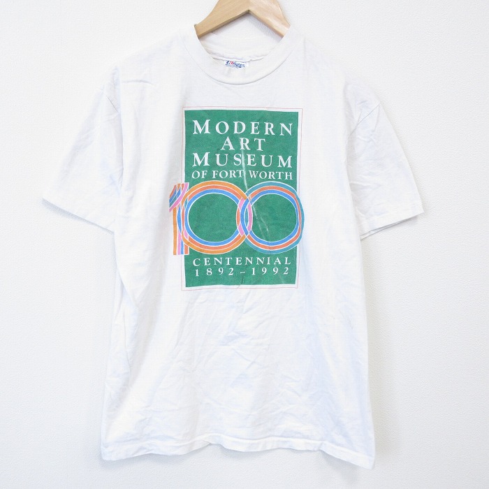 L★古着 ヘインズ 半袖 ビンテージ Tシャツ メンズ 90年代 90s MODERN コットン クルーネック USA製 白 26apr01