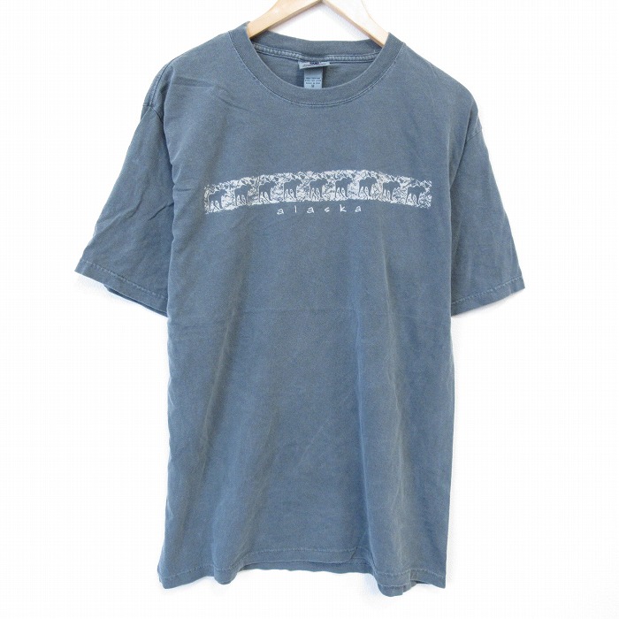 【20%OFF】アラスカ 90s 半袖Tシャツ グリーン L | 古着