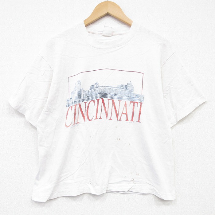 【50%OFF】80s 半袖Tシャツ シンシナティ ホワイト L | 古着