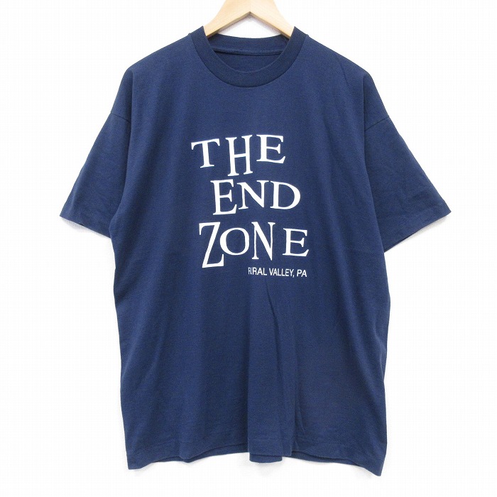 90s 半袖Tシャツ THE END ネイビー XL | 古着