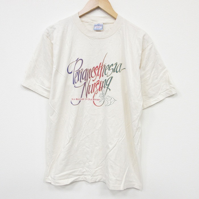 All Sport 90s 半袖Tシャツ Nursing 生成り L | 古着