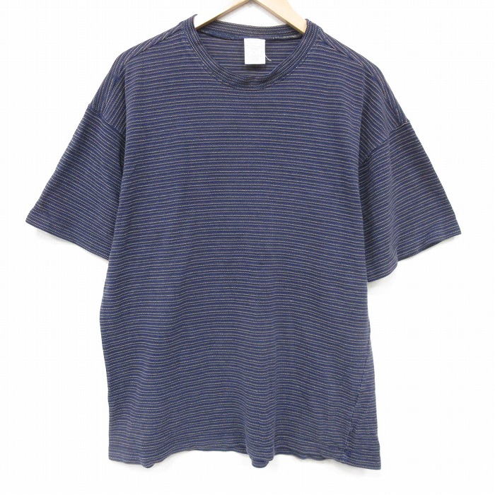 オールドネイビー 00s 半袖Tシャツ ボーダー ネイビー XL | 古着