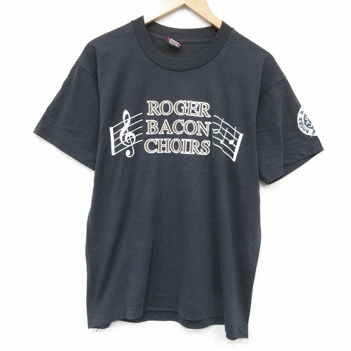 フルーツオブザルーム 90s 半袖Tシャツ ROGER ブラック L | 古着