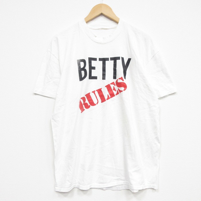 【50%OFF】80s 半袖Tシャツ BETTY ホワイト XL | 古着