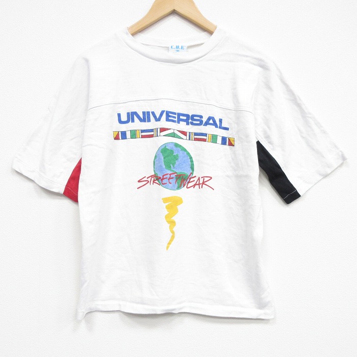 ユニバーサル 90s 半袖Tシャツ ラグラン ホワイト L | 古着
