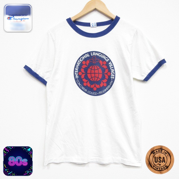 【50%OFF】チャンピオン 80s 半袖Tシャツ インターナショナル ホワイト M | 古着