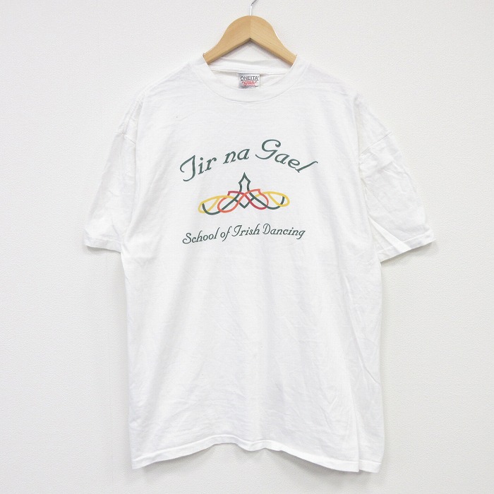 オニータ 90s 半袖Tシャツ スクール ホワイト XL | 古着