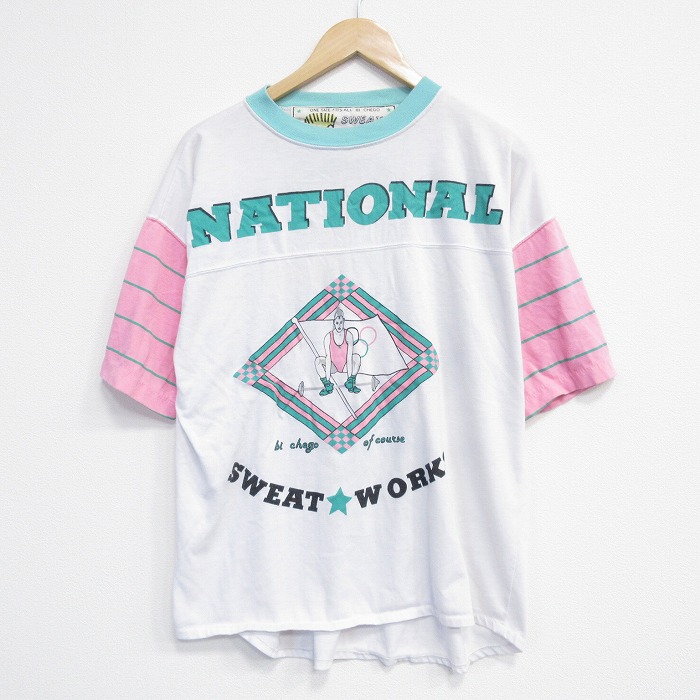 80s 半袖Tシャツ ナショナル ホワイト XL | 古着