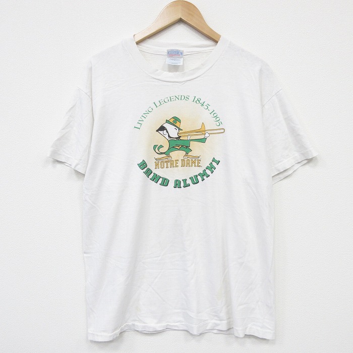 ヘインズ 90s 半袖Tシャツ ノートルダム ホワイト L | 古着