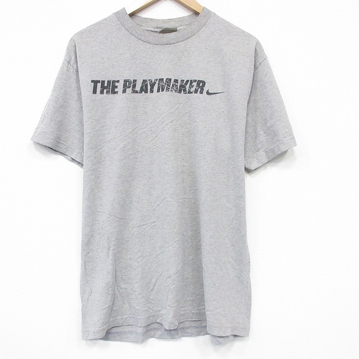 ナイキ 00s 半袖Tシャツ プレイマーカー グレー メンズL相当 | 古着