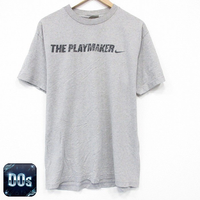 ナイキ 00s 半袖Tシャツ プレイマーカー グレー メンズL相当 | 古着