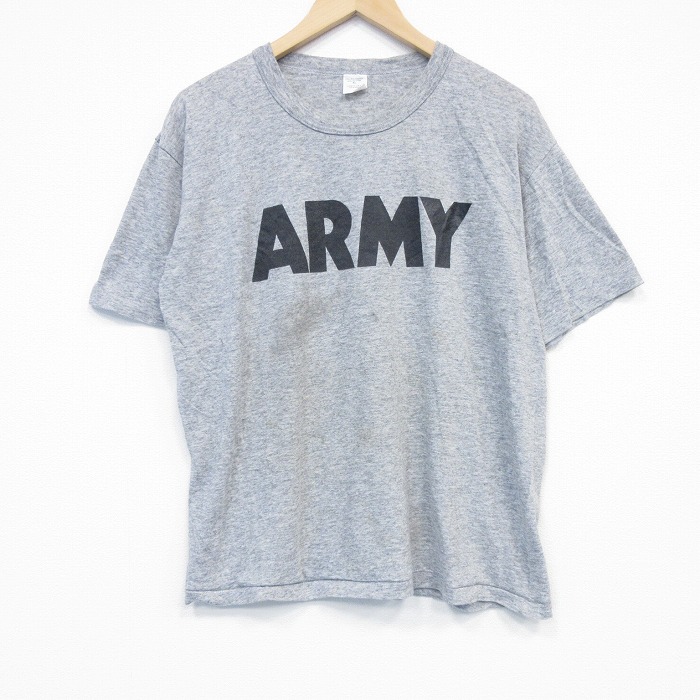 90s 半袖Tシャツ ARMY グレー メンズL相当 | 古着