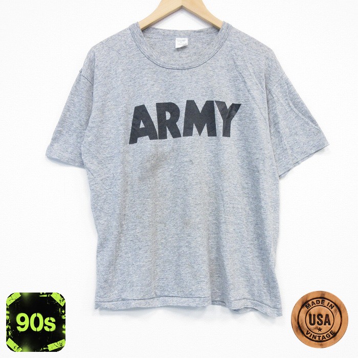 90s 半袖Tシャツ ARMY グレー メンズL相当 | 古着