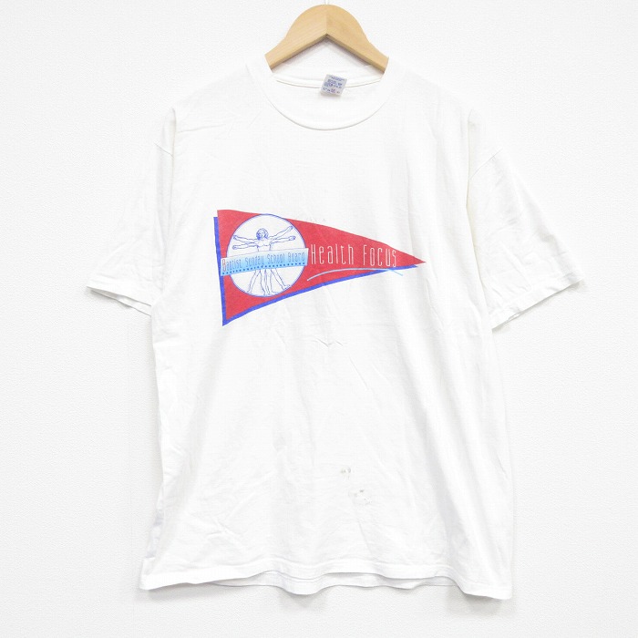 90s 半袖Tシャツ Health ホワイト XL | 古着