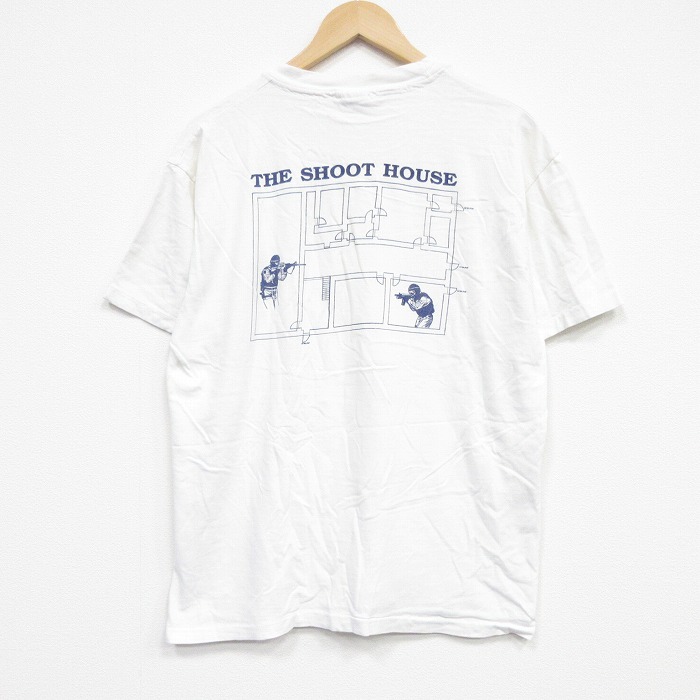 ヘインズ 90s 半袖Tシャツ SHOOT ホワイト メンズXL相当 | 古着